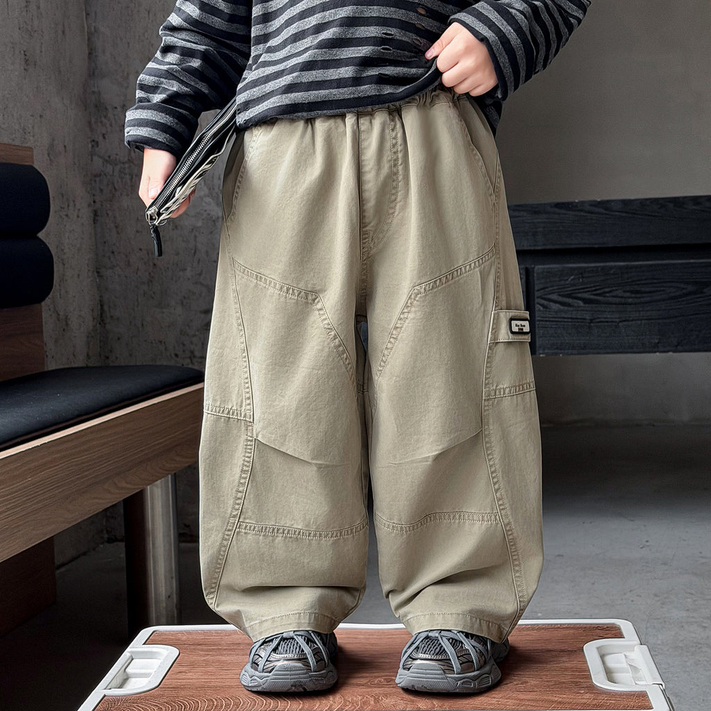 Boys' Khaki Cargo Pants